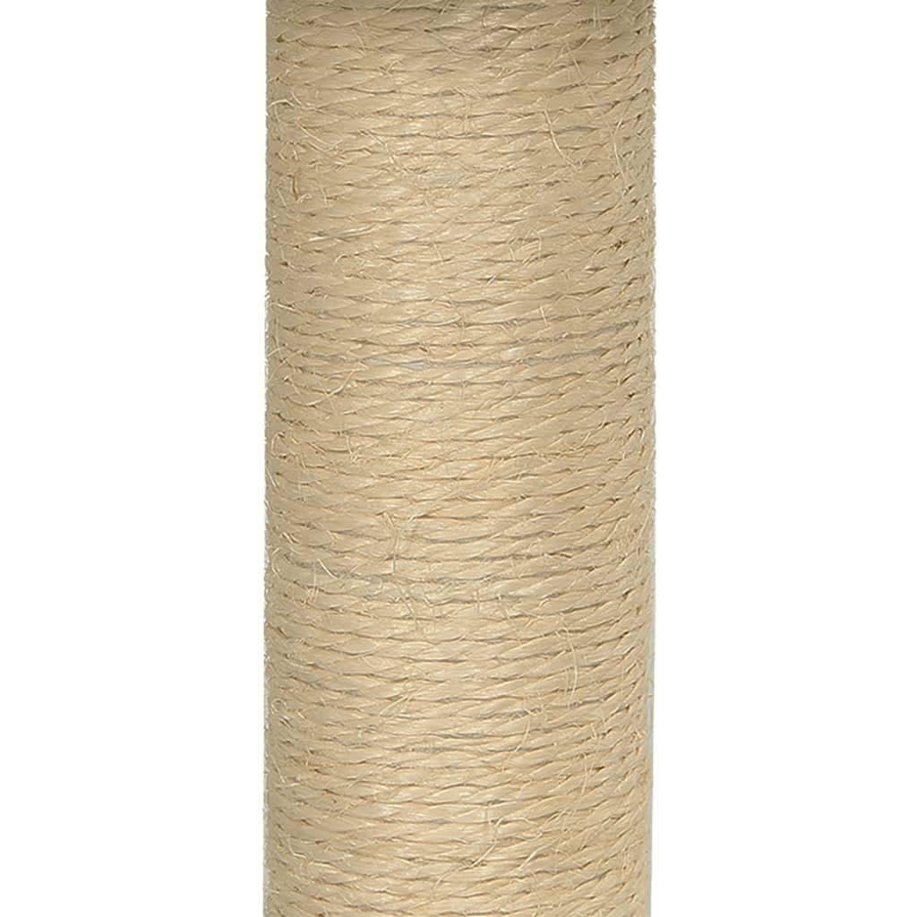 vidaXL Árvore para gatos com poste arranhador sisal 74 cm cinzento