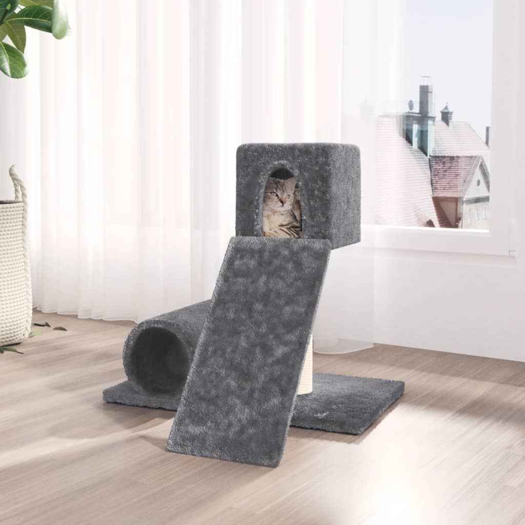 vidaXL Árvore para gatos com poste arranhador sisal 59 cm cor creme