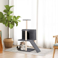 vidaXL Árvore para gatos c/ postes arranhadores sisal 82 cm cor creme