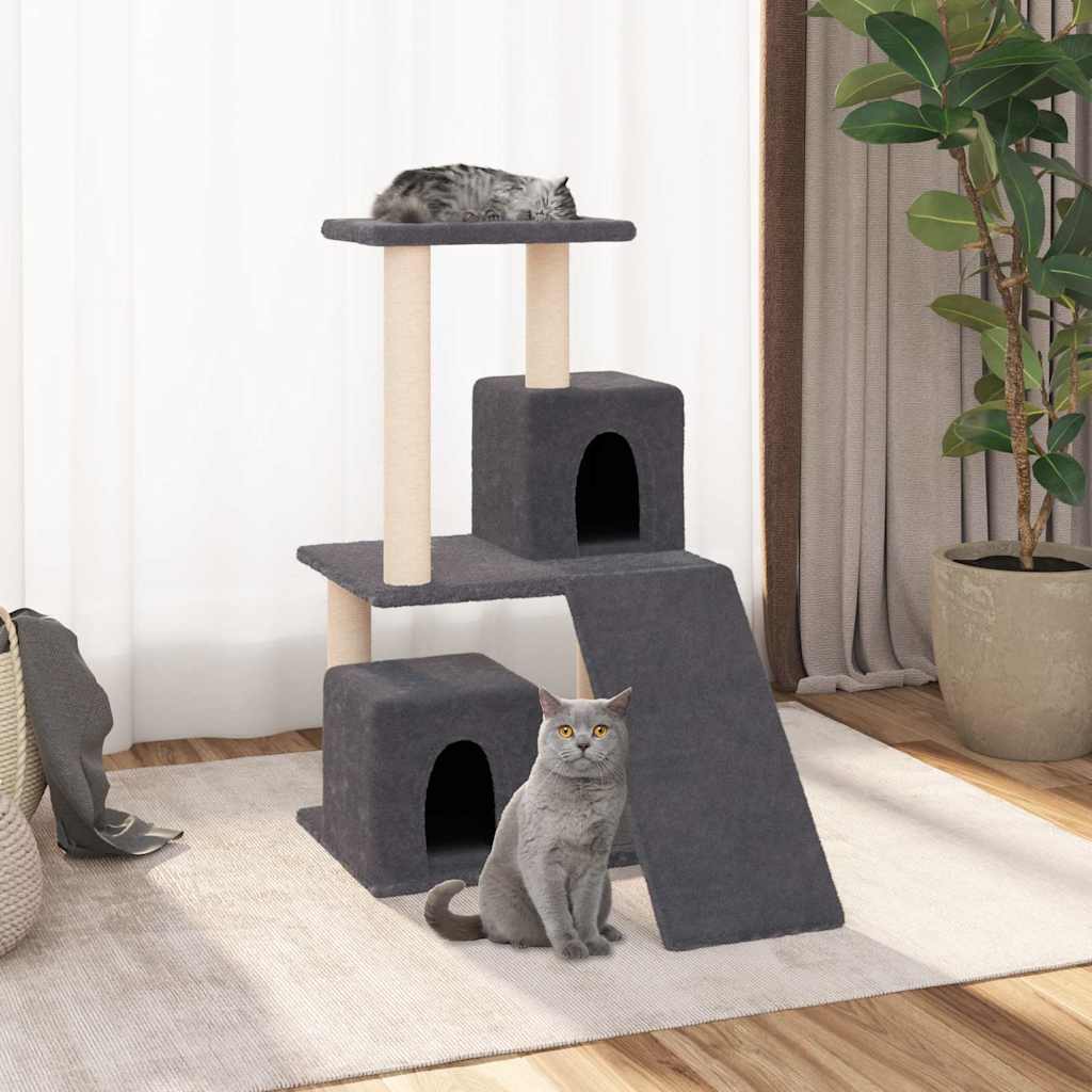 vidaXL Árvore para gatos c/ postes arranhadores sisal 82 cm cor creme