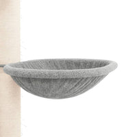 vidaXL Árvore gatos altura ajust. chão-teto 258,5-284,5 cm cinza-claro