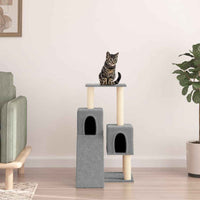 vidaXL Árvore para gatos c/ postes arranhadores sisal 82 cm cor creme