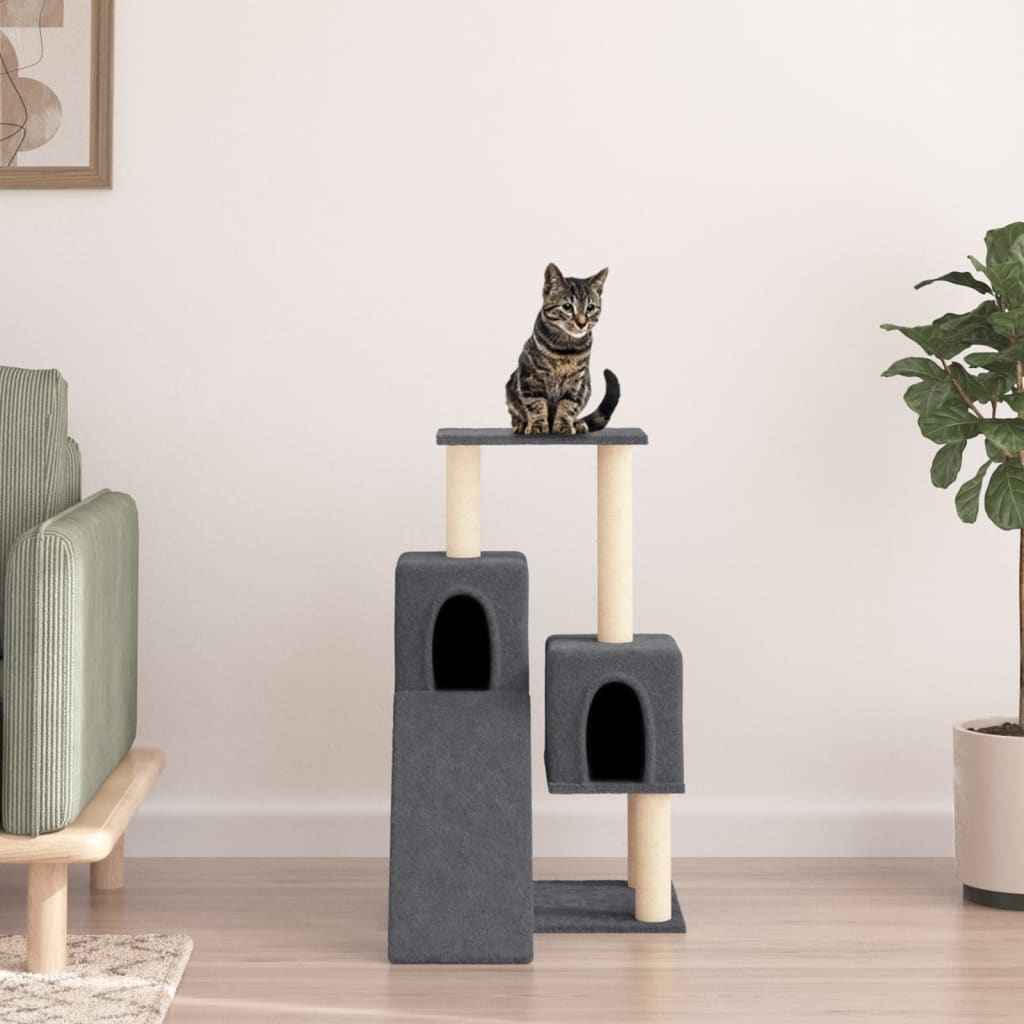 vidaXL Árvore para gatos c/ postes arranhadores sisal 82 cm cor creme