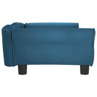 vidaXL Cama para cães 95x55x30 cm veludo azul