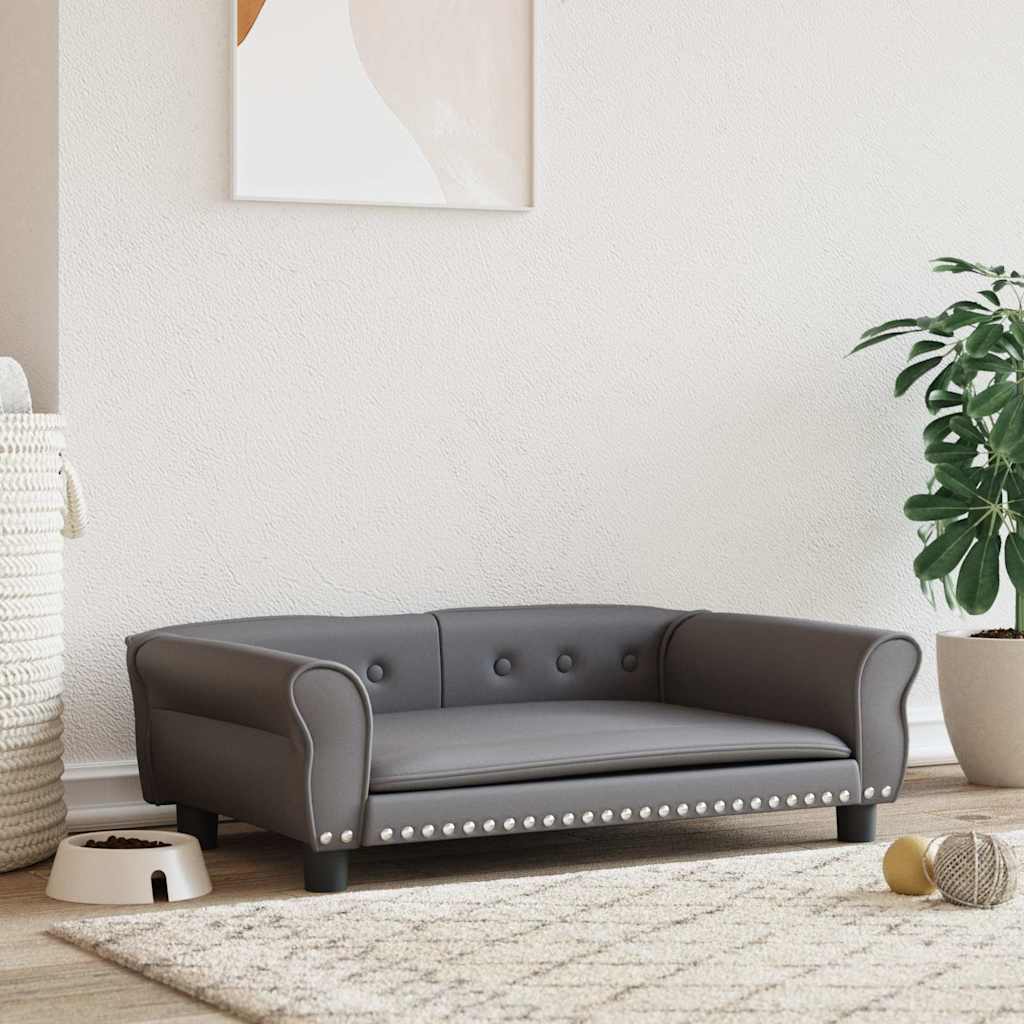 vidaXL Cama para cães 95x55x30 cm veludo azul