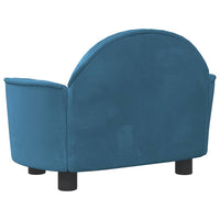 vidaXL Cama para cães 66x40x45 cm veludo azul