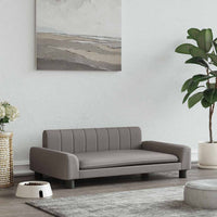 vidaXL Cama para cães 90x53x30 cm couro artificial cor creme