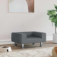 vidaXL Cama para cães 70x45x26,5 cm veludo azul