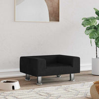 vidaXL Cama para cães 70x45x26,5 cm veludo azul