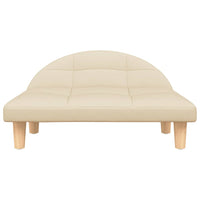 vidaXL Cama para cães 70x52x30 cm tecido cor creme