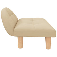 vidaXL Cama para cães 70x52x30 cm tecido cor creme