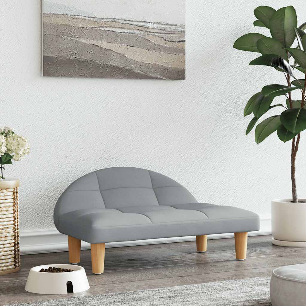 vidaXL Cama para cães 70x52x30 cm tecido cor creme