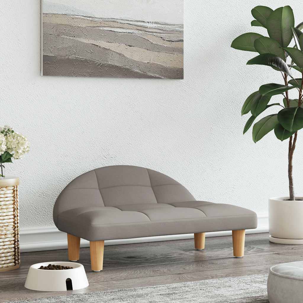 vidaXL Cama para cães 70x52x30 cm tecido cor creme