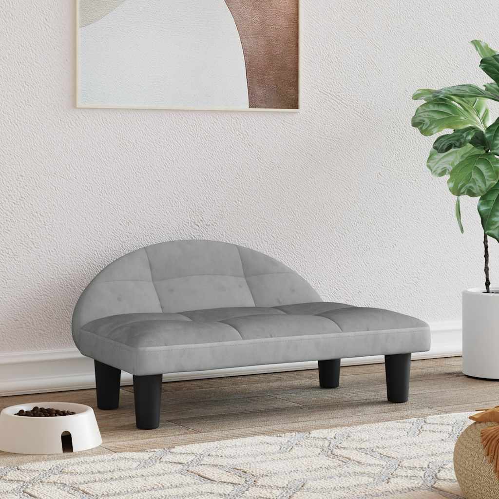 vidaXL Cama para cães 70x52x30 cm tecido cor creme