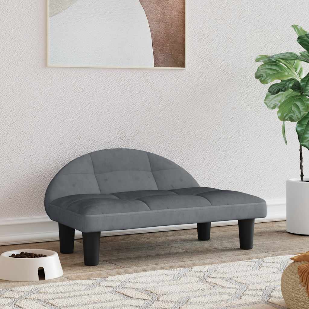 vidaXL Cama para cães 70x52x30 cm tecido cor creme