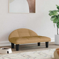 vidaXL Cama para cães 70x52x30 cm tecido cor creme