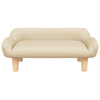 vidaXL Cama para cães 70x40x24 cm tecido cor creme