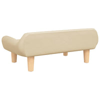 vidaXL Cama para cães 70x40x24 cm tecido cor creme