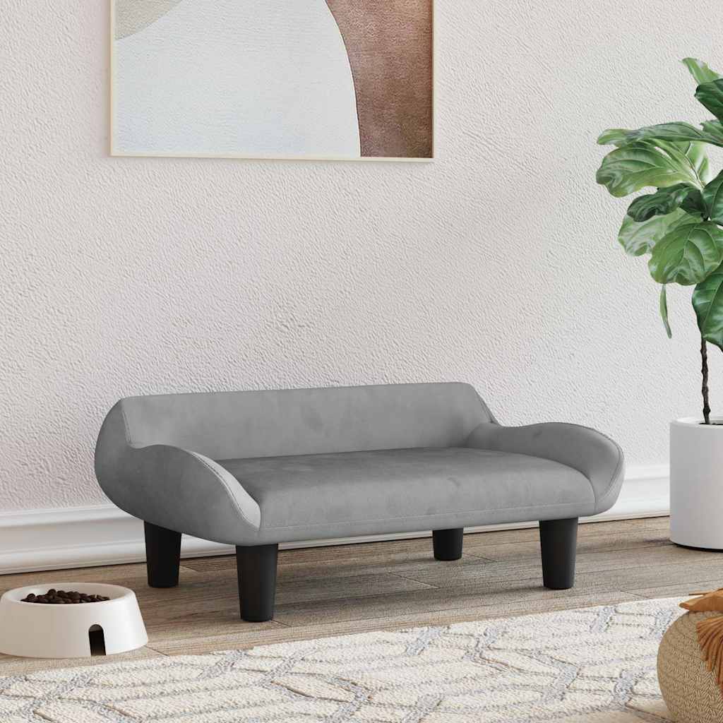 vidaXL Cama para cães 70x40x24 cm tecido cor creme