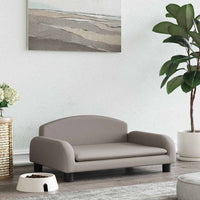 vidaXL Cama para cães 70x45x30 cm tecido cor creme