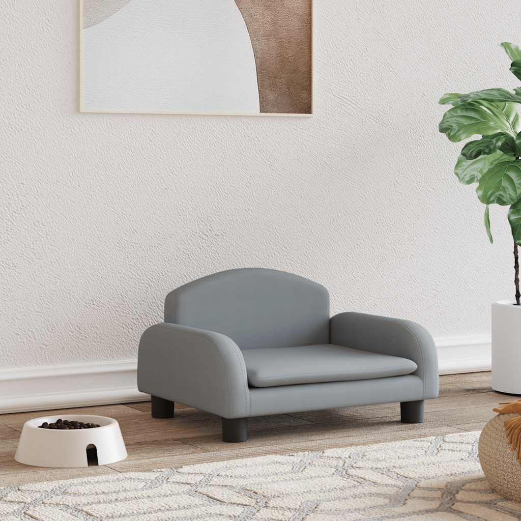 vidaXL Cama para cães 70x45x30 cm tecido cor creme