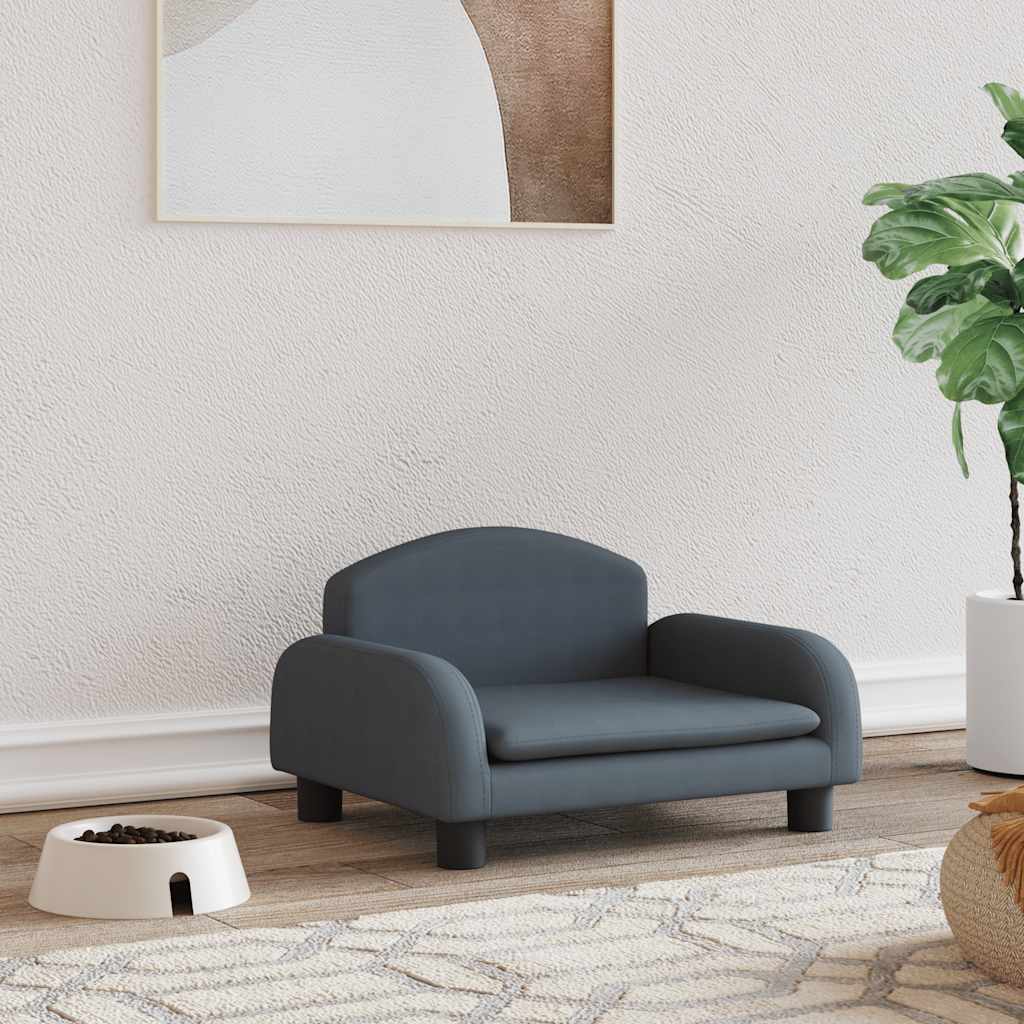 vidaXL Cama para cães 70x45x30 cm tecido cor creme