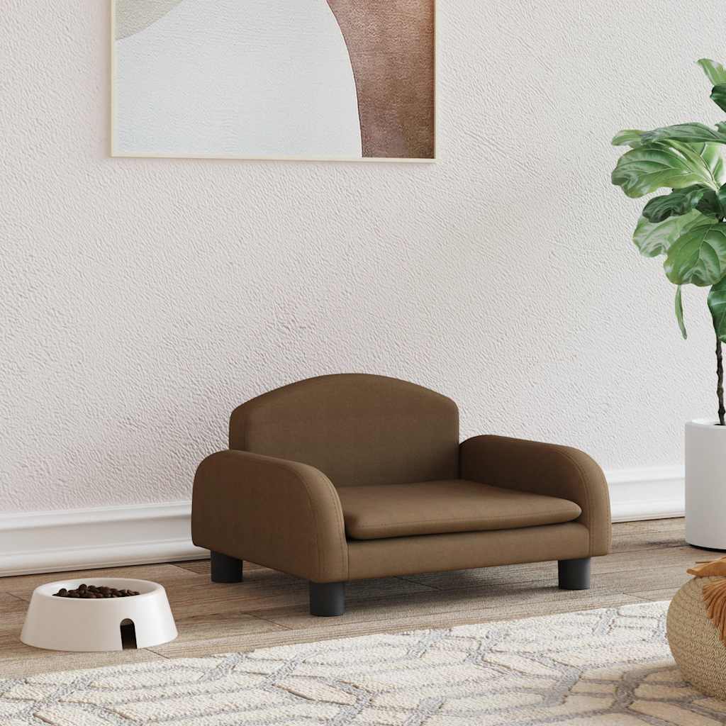 vidaXL Cama para cães 70x45x30 cm tecido cor creme