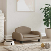 vidaXL Cama para cães 70x45x30 cm tecido cor creme