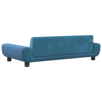 vidaXL Cama para cães 100x54x33 cm veludo azul