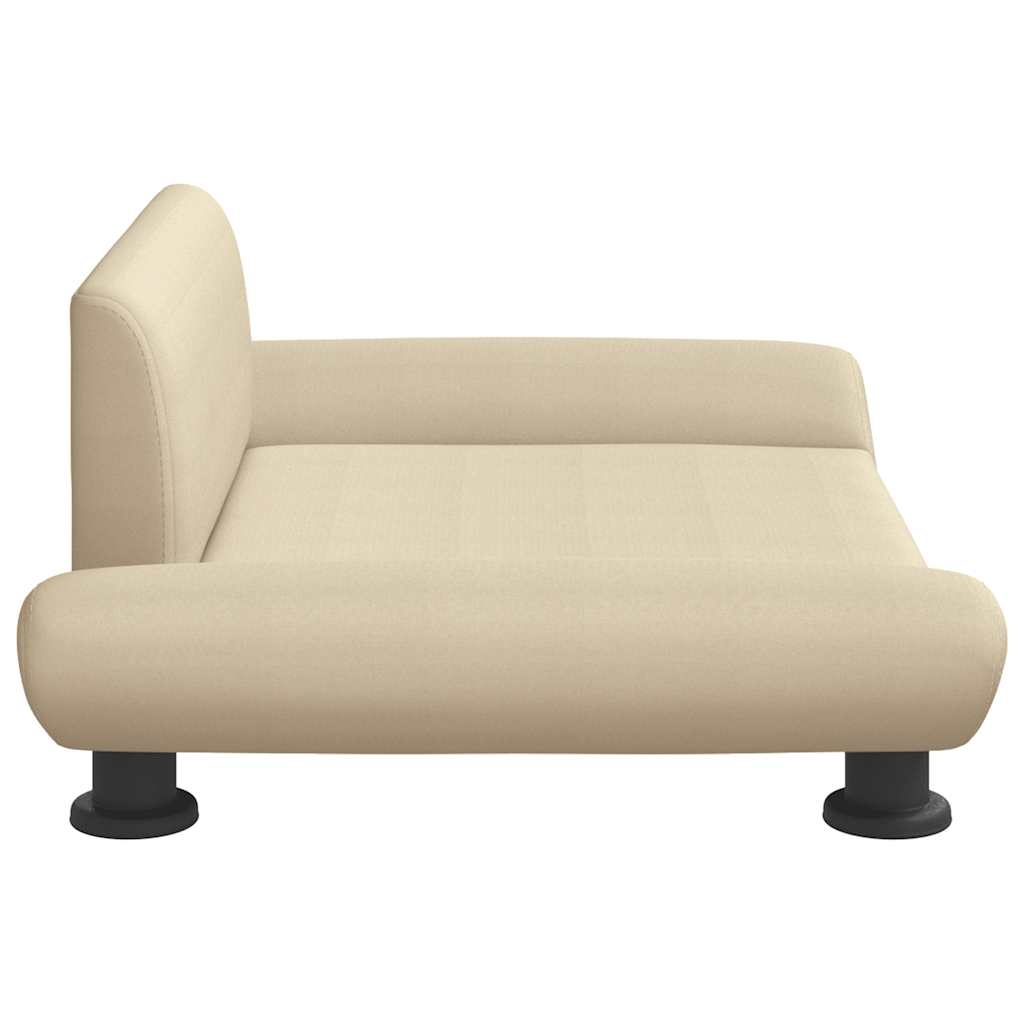 vidaXL Cama para cães 70x45x28 cm tecido cinzento-escuro