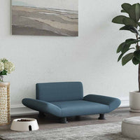 vidaXL Cama para cães 70x45x28 cm tecido cinzento-escuro