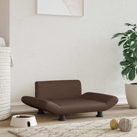 vidaXL Cama para cães 70x45x28 cm tecido cinzento-escuro