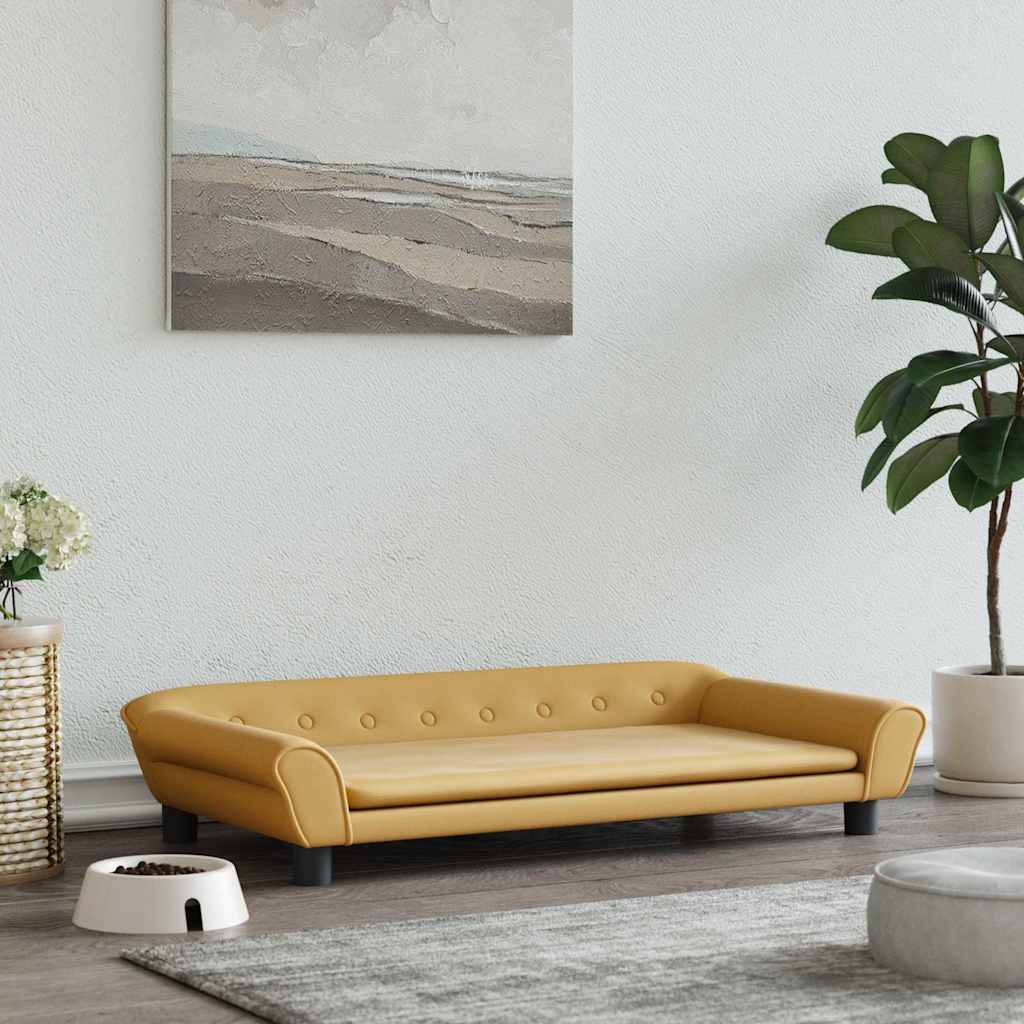 vidaXL Cama para cães 100x50x21 cm veludo azul