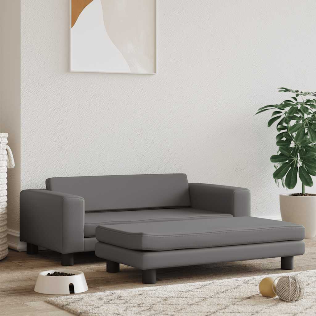 vidaXL Cama para cães com extensão 100x50x30 cm veludo azul