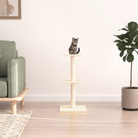 vidaXL Árvore p/ gatos c/ postes arranhadores sisal 73 cm cinza-claro