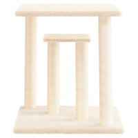 vidaXL Postes arranhadores para gatos com plataformas 50cm cinza-claro