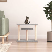 vidaXL Postes arranhadores para gatos com plataformas 62,5cm cor creme