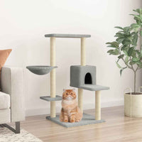 vidaXL Árvore para gatos c/ postes arranhadores sisal 95 cm cor creme