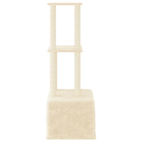 vidaXL Árvore gatos c/ postes arranhadores sisal 133,5 cm cinza-escuro