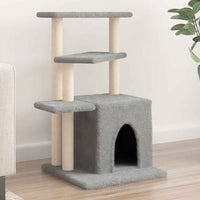 vidaXL Árvore para gatos c/ postes arranhadores sisal 83,5 cm creme