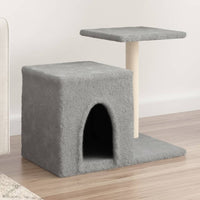 vidaXL Árvore para gatos c/ postes arranhadores sisal 50,5 cm creme