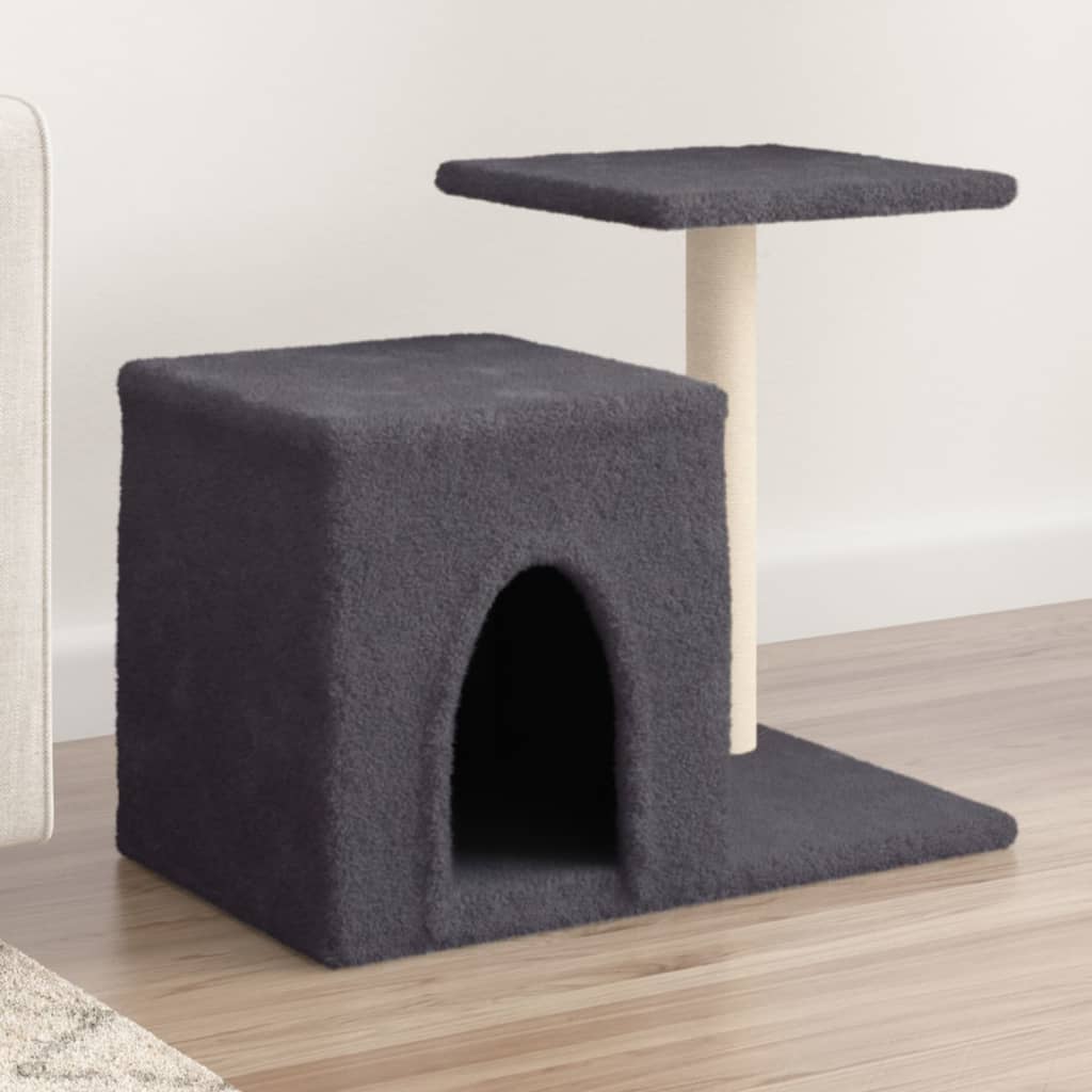 vidaXL Árvore para gatos c/ postes arranhadores sisal 50,5 cm creme