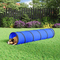 vidaXL Túnel para cães Ø 40x200 cm poliéster azul