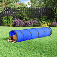 vidaXL Túnel para cães Ø 40x200 cm poliéster azul