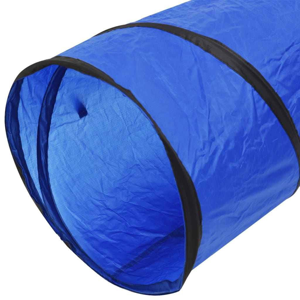 vidaXL Túnel para cães Ø 40x200 cm poliéster azul