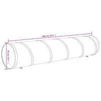 vidaXL Túnel para cães Ø 40x200 cm poliéster azul