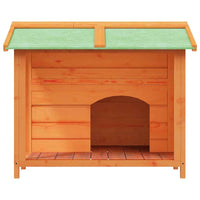vidaXL Casota para cães 96x87x80,5 cm pinho maciço castanho