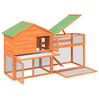 vidaXL Coelheira 185,5x60,5x109,5 cm pinho maciço castanho