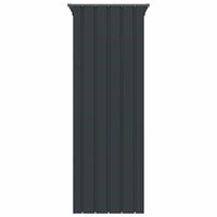 vidaXL Gaiola p/ pássaros 115x78x200 cm aço galvanizado antracite