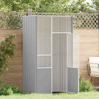 vidaXL Gaiola p/ pássaros 115x78x200 cm aço galvanizado antracite